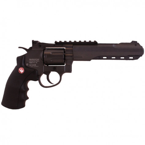 Ruger 6" SuperHawk Zwarte revolver