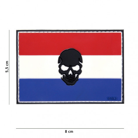 Netherlands Flag Patch Skull | Color | 101Inc | SHOGUN