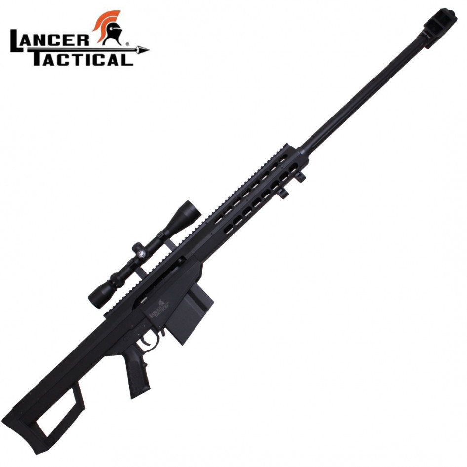 Lancer Tactical LT20B M82 Spring Sniper Airsoft Rifle ( Black )