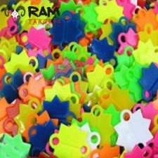 Schietsterren | Gekleurd Plastic | 1000stuks | RAM