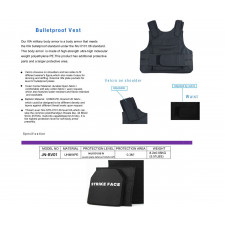 Kogelwerend vest | NIJ IIIA / SK1 | Met pouch voor plates