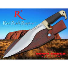 RedRockRaptor with leather sheath | 440C steel | Down Under Knives