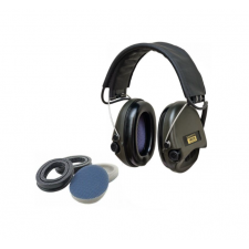 Sordin | Supreme Pro X | Green | met leren hoofdband | Actieve gehoorbescherming