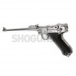 Luger P08 8 Inch Full Metal GBB Silver