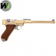 Luger P08 8 Inch Full Metal GBB Gold