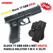 Glock 17 Airsoft Pistool GBB GEN 4 Incl Gratis Holster | SHOGUN